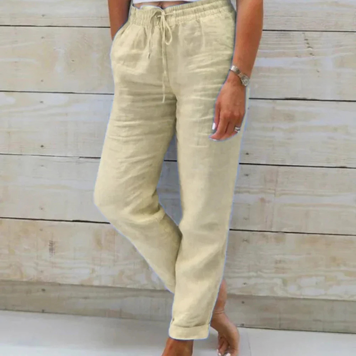 Levoire | Pantalons D'Été Légers En Lin Beige