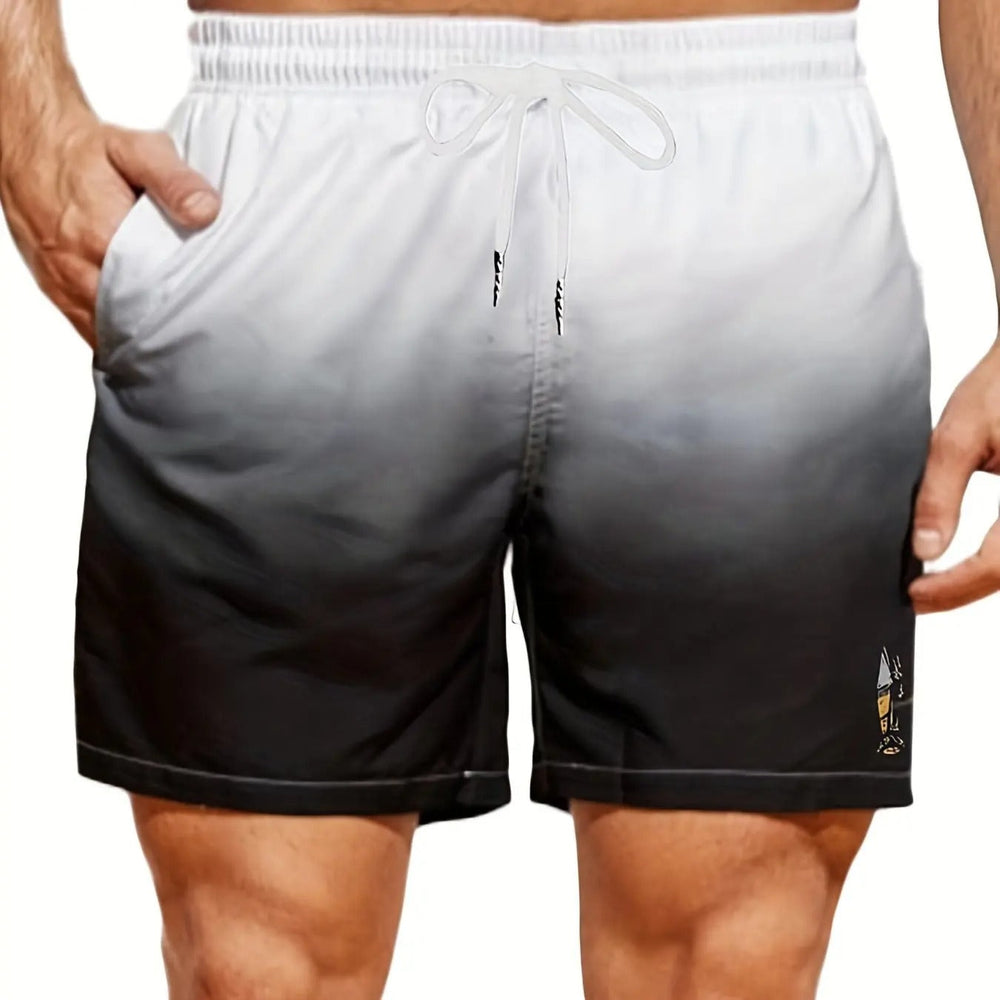 Levoire | Shorts Pour Hommes Sans Couture Pour L'Été Blanc Noir