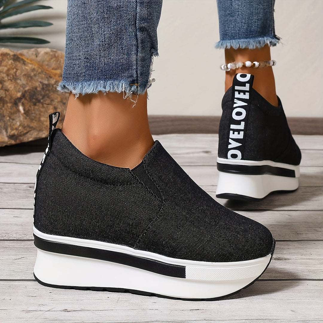 Levoire | Chaussures de cheville en denim léger antidérapantes