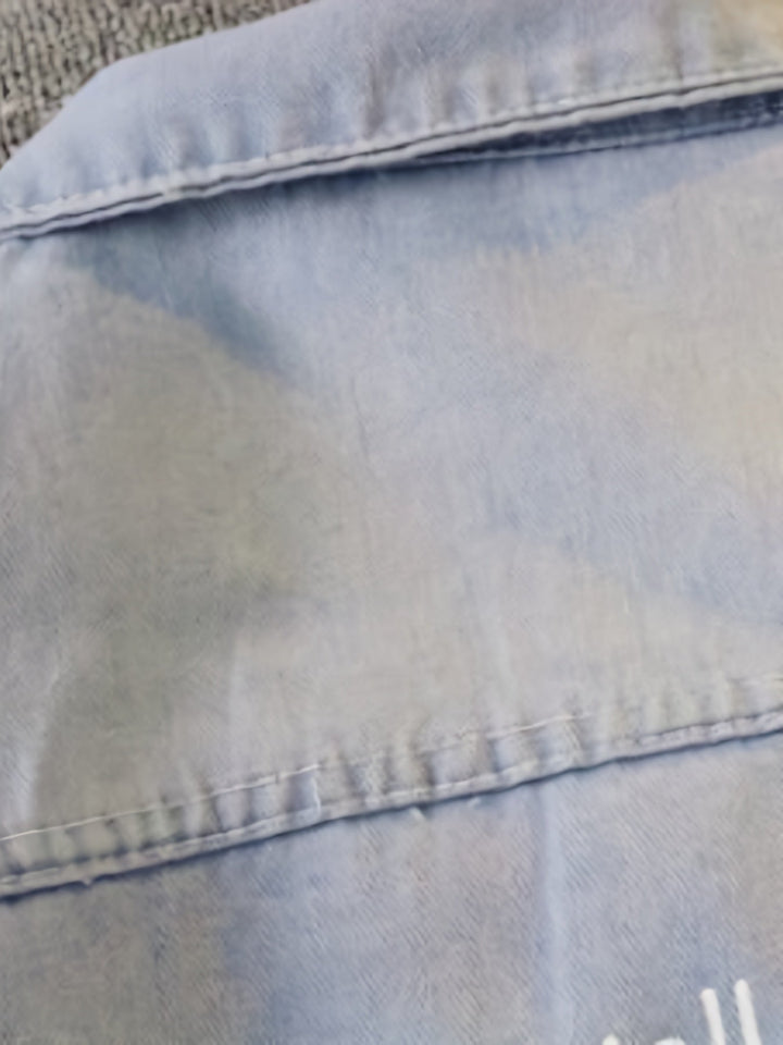 Levoire | Preppy Denim Veste Pour Hommes Avec Col Réversible