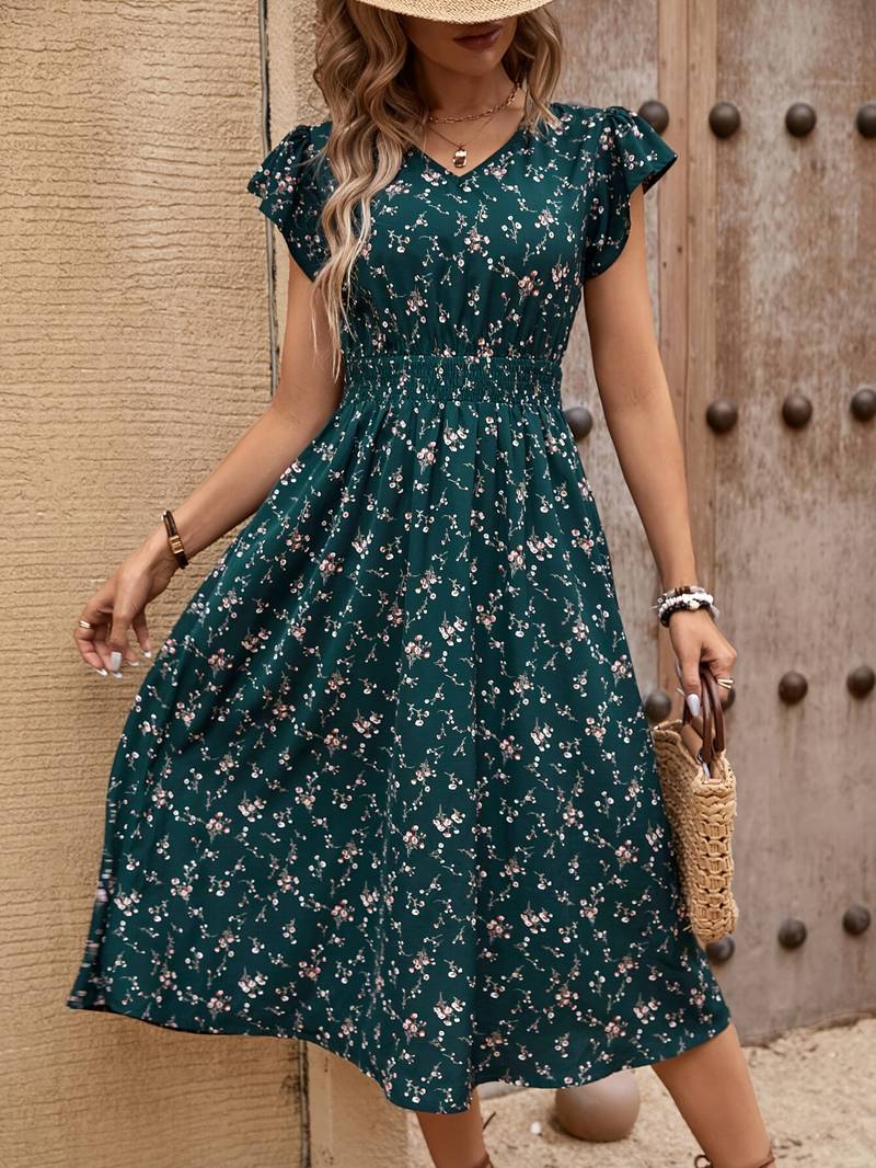 Levoire | Robe Élégante En Ligne A Avec Décolleté En V