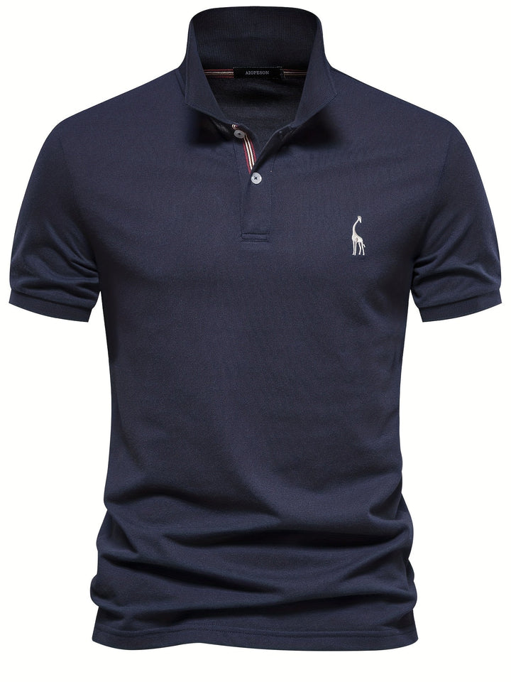 Levoire | Chemise Pour Hommes Unie Avec Motif De Girafe