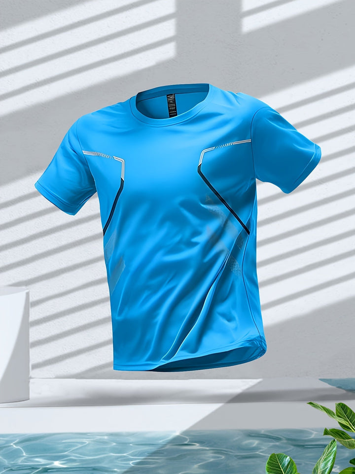 Levoire | T-Shirt Coloré Pour Hommes En Tissu À Séchage Rapide À Manches Courtes