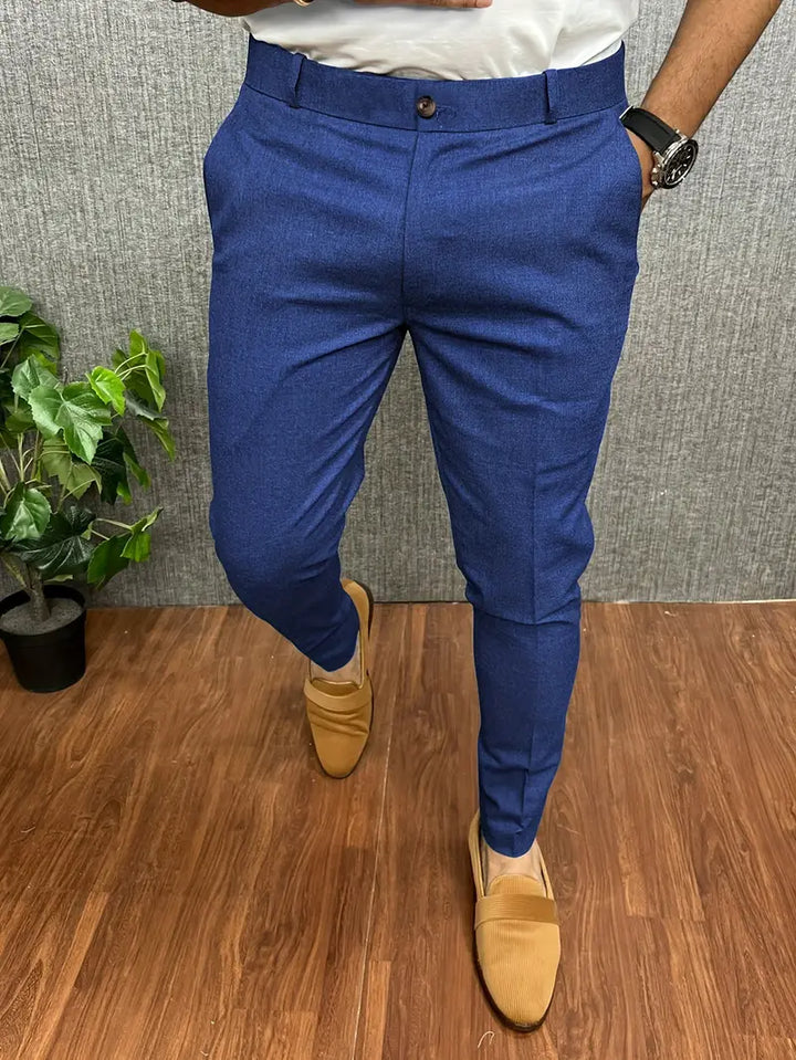 Levoire | Pantalon De Costume Semi-Formel Bleu royal