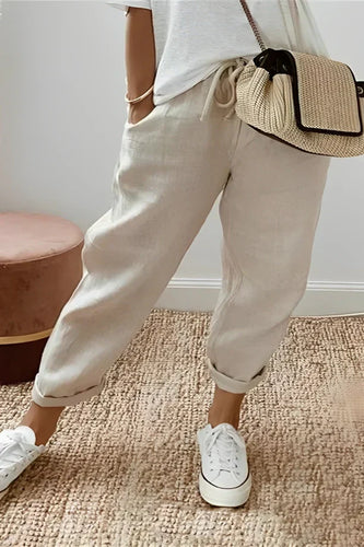 Levoire | Pantalon Avec Cordon De Serrage Et Poche Oblique