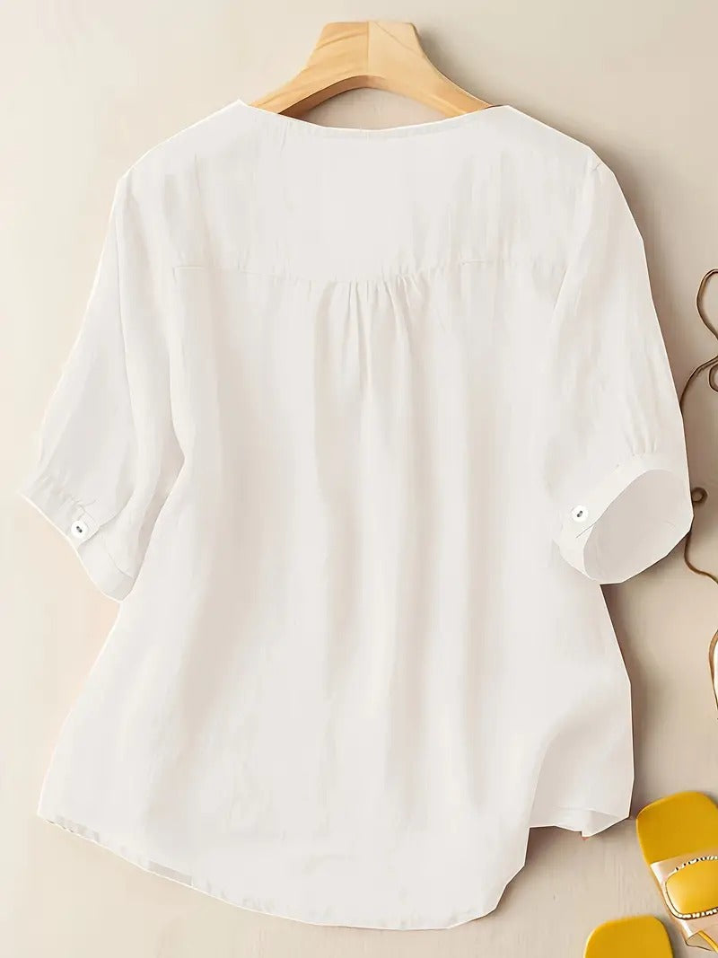 Levoire | Vintage Floral T-shirt V-cou