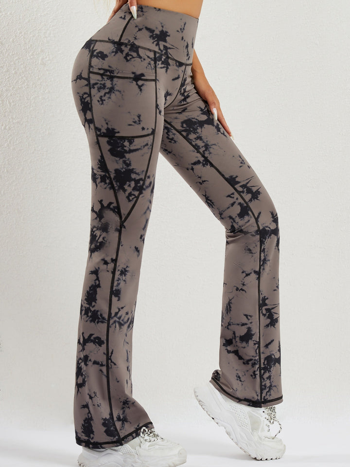 Levoire | Pantalon De Yoga Évasé À Taille Haute Tie-Dye Pour Femmes