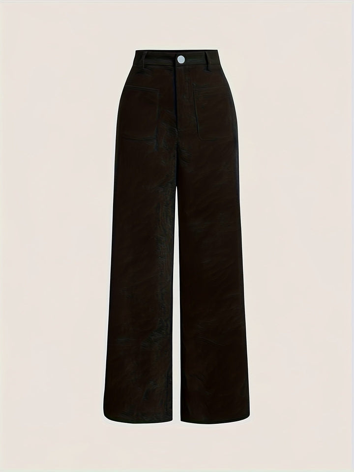 Levoire | Pantalons En Vin Taille Haute Noir