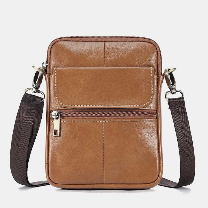 Levoire | Petit Sac À Bandoulière En Cuir Véritable Pour Hommes