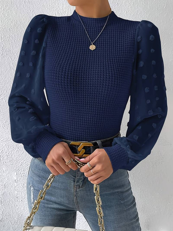 Levoire | Rennon Round Neck Shirt With Puff Sleeves