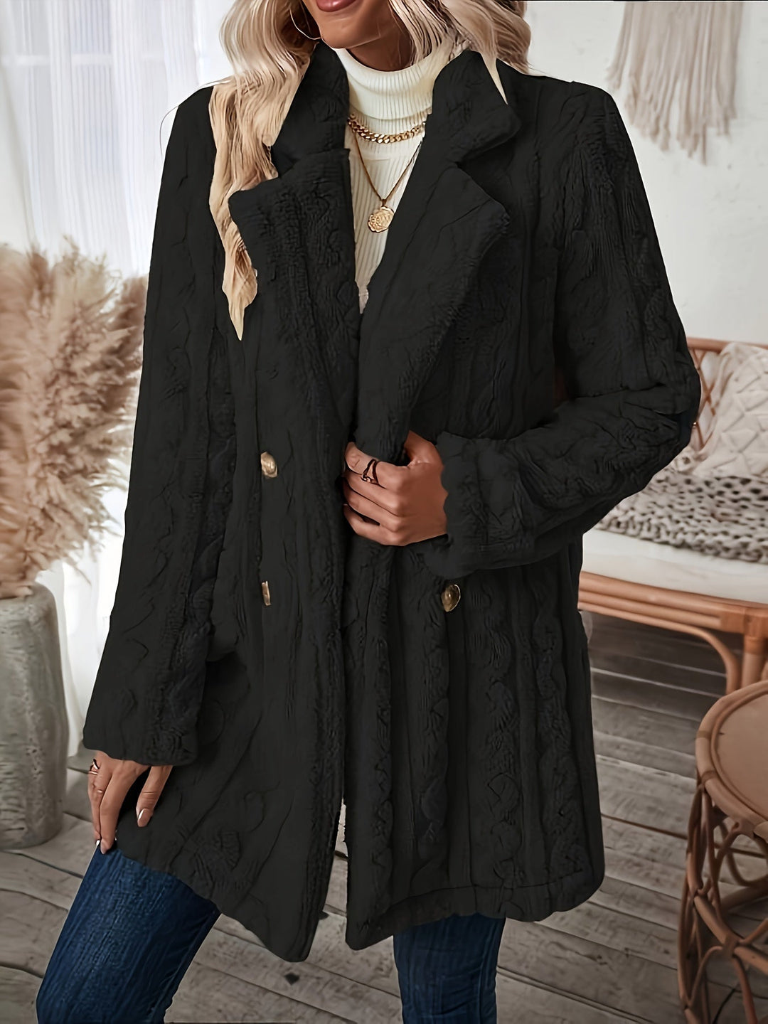 Levoire | Manteau Confortable Et Élégant Noir