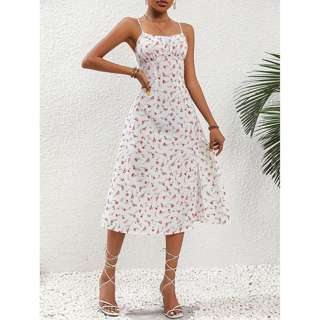 Levoire | Robe Longue À Pois Blanc