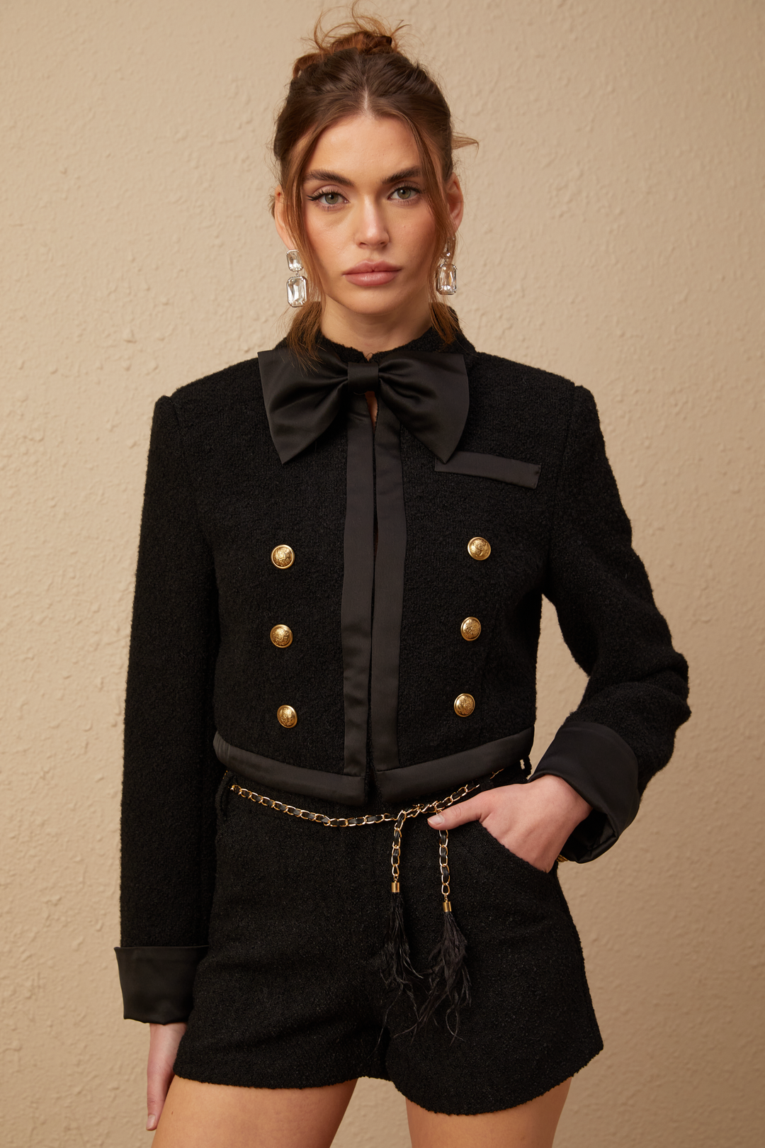 Levoire | Veste En Tweed Noire