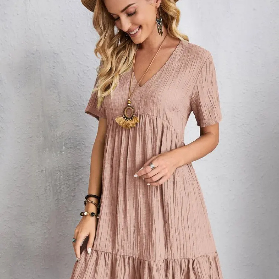 Levoire | Robe rétro à décolleté en V