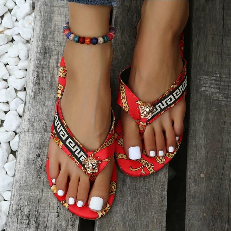 Levoire | Sandals Sexy Lunes Bas Flip-Flops Rot