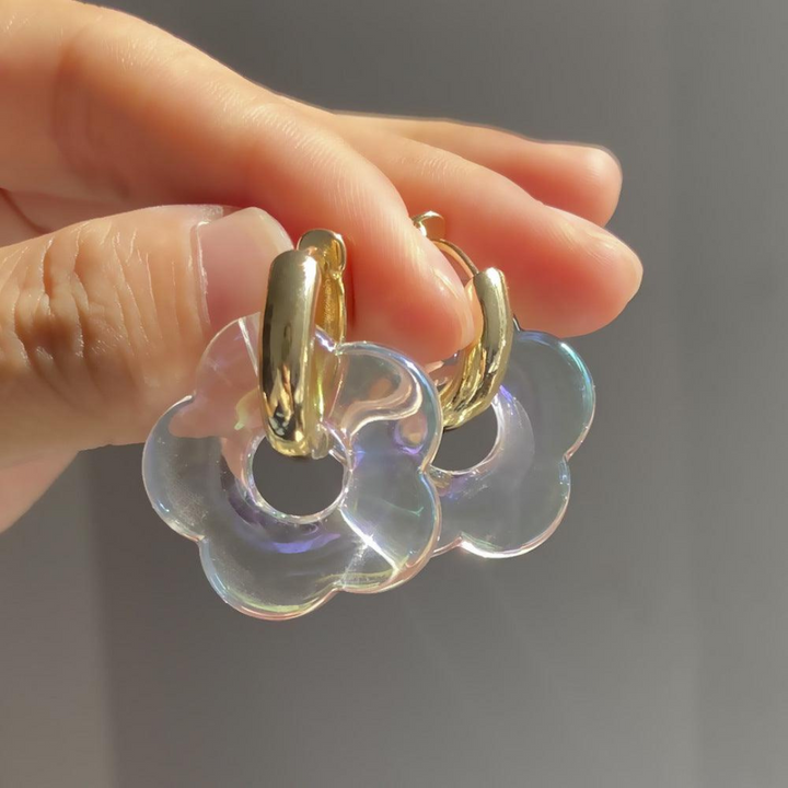 Levoire | Boucles D'Oreilles Amore Pour Femmes En Plaqué Or transparent
