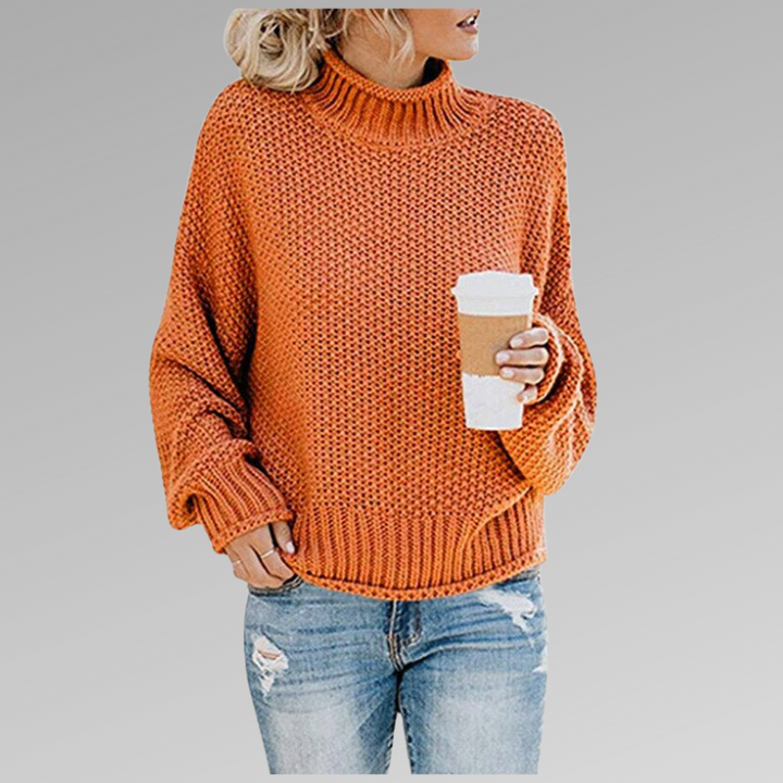 Levoire | Pull En Tricot Classique Orange