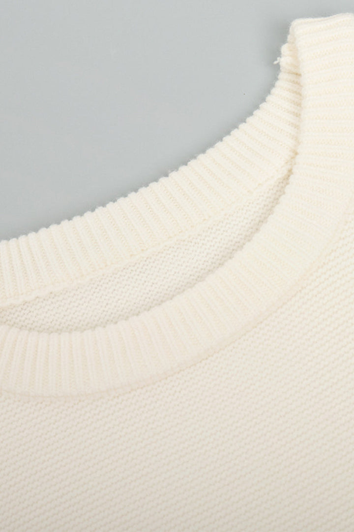 Levoire | Grande Taille Pull Avec Col Rond Dans Une Couleur De Base