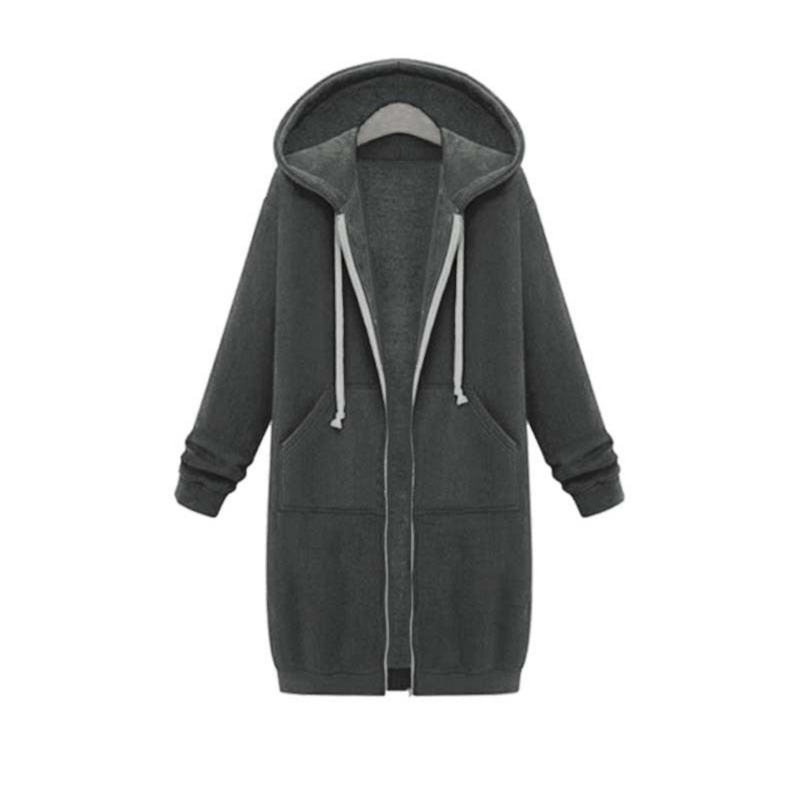 Levoire | Long Blazer Pour Femmes Gris foncé
