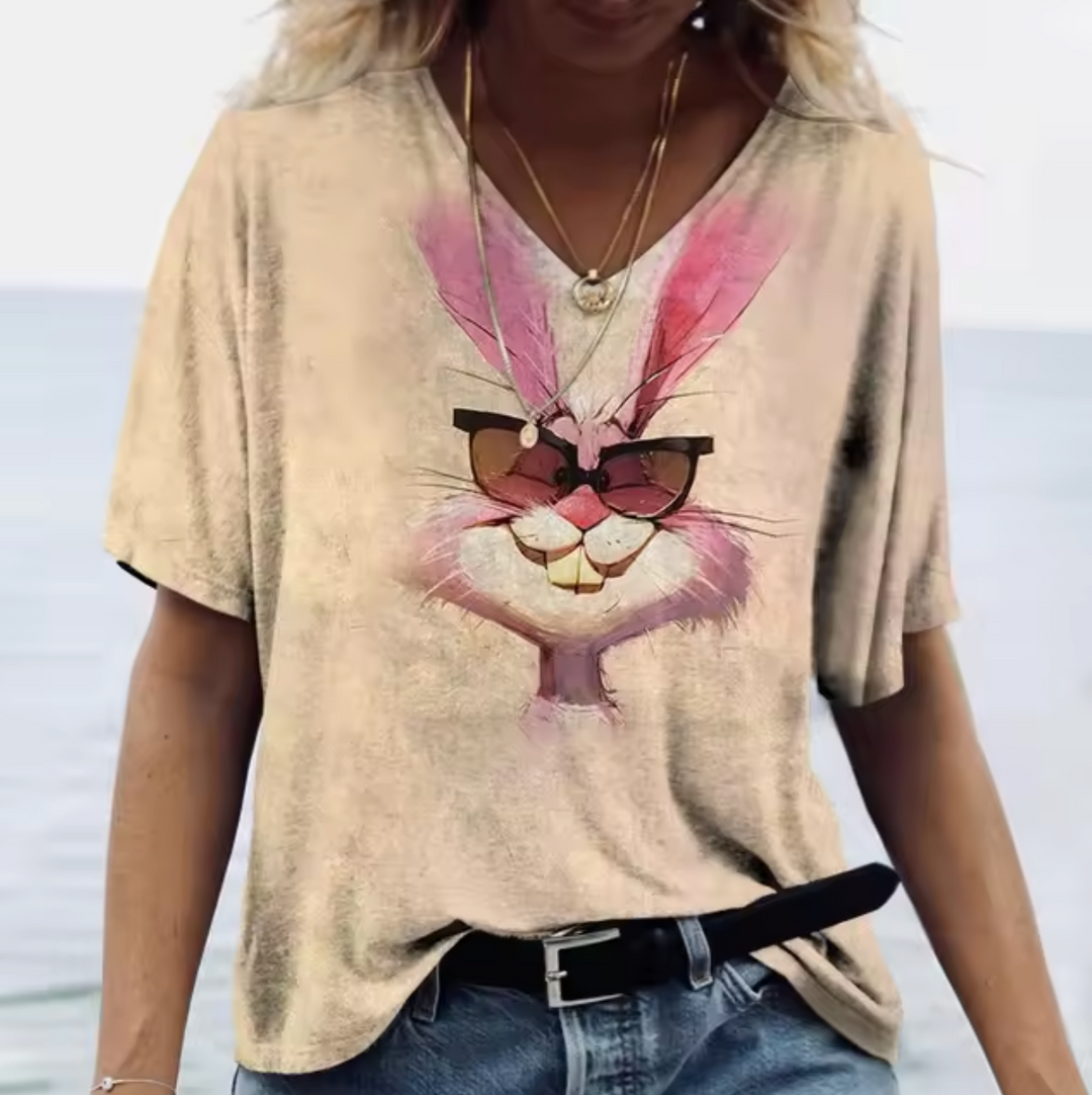 Levoire | T-Shirts En Couleurs Avec Imprimé De Lapin Couleur 9