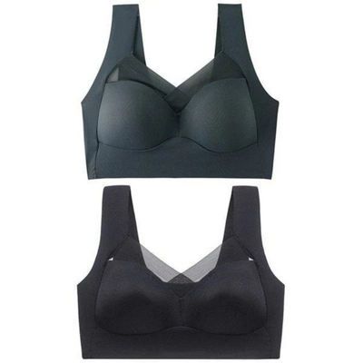 Levoire | Confortable Sans Couture Soutien Gorge 1x Bleu roi + 2x Noir (1+2 Gratuit)