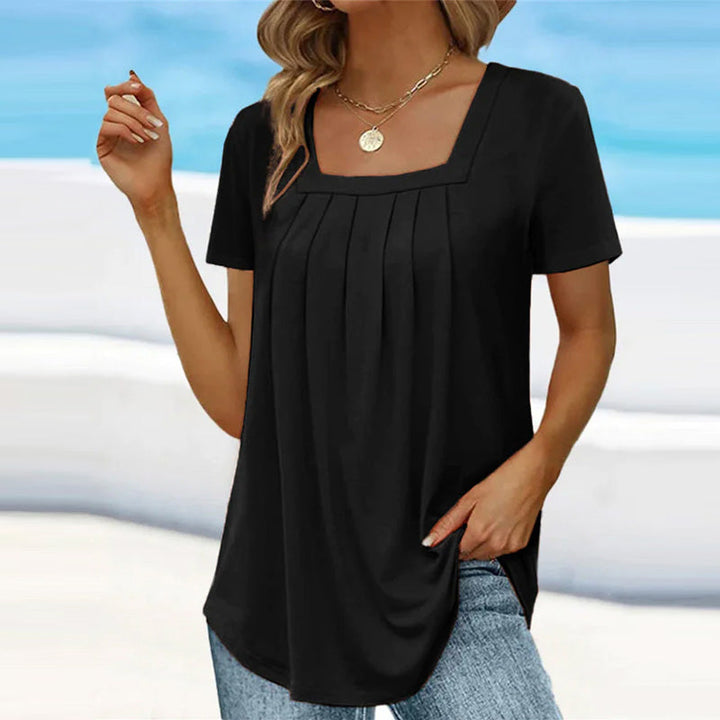 Levoire | Chemise Plissée Élégante Noir fumé (vendu rapidement)