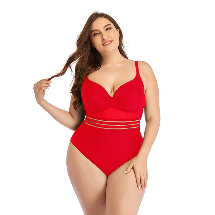 Levoire | Maillot De Bain En Mesh Solide Rot