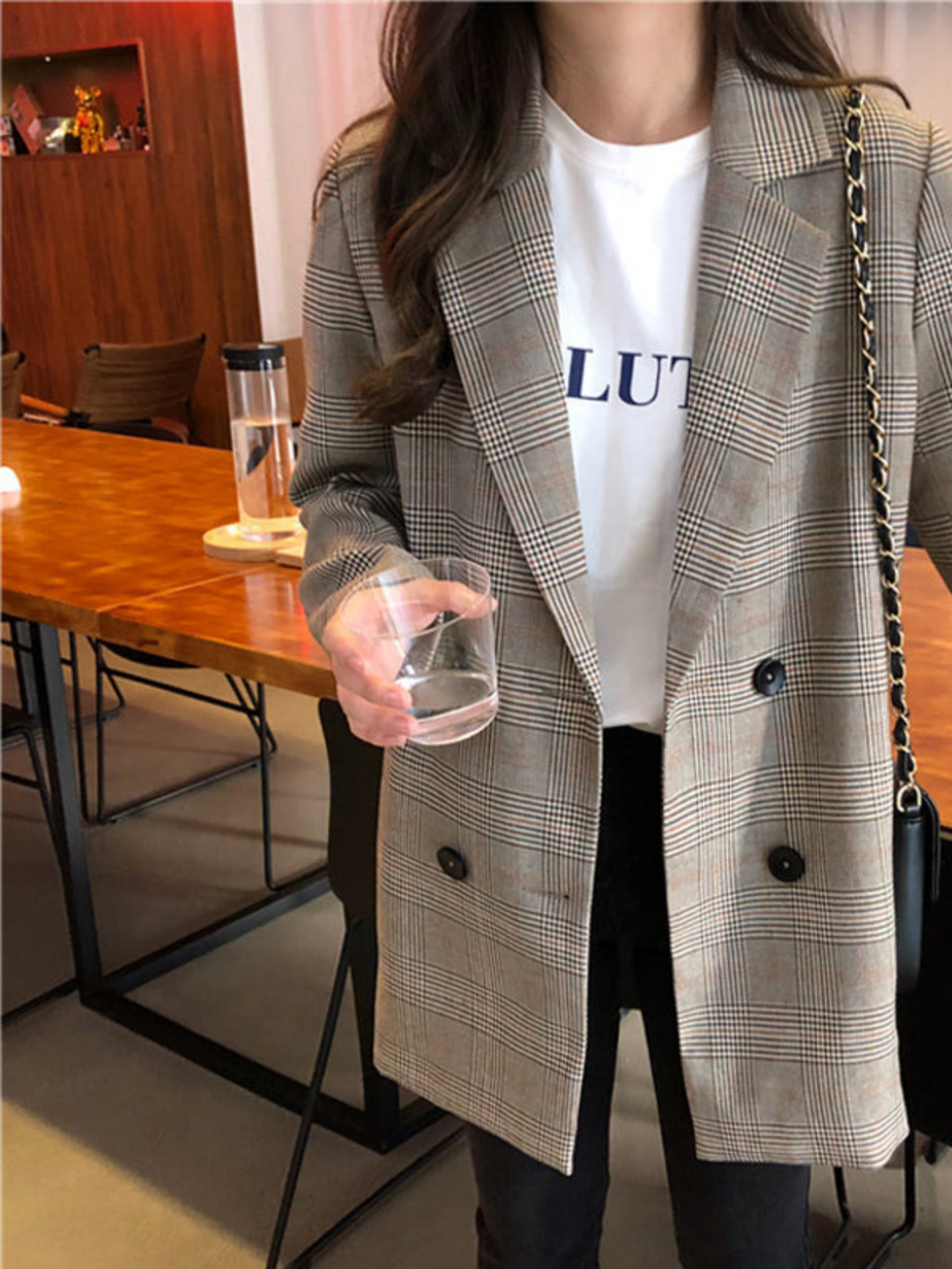Levoire | Élégant Nœud De Cravate À Carreaux Blazer
