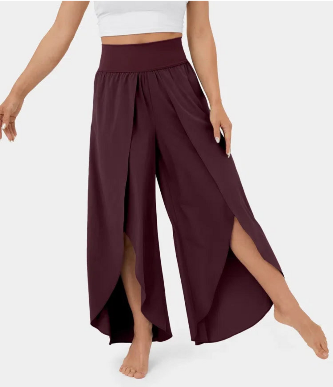 Levoire | Pantalon Long FR Femme FR Le Look Légant vin rouge