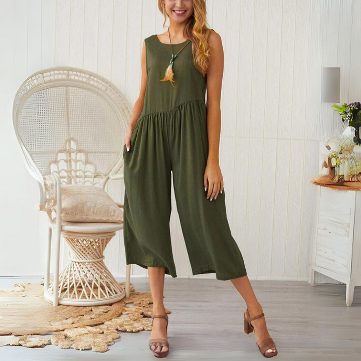 Levoire | Combinaison Sans Manches Tendance Vert