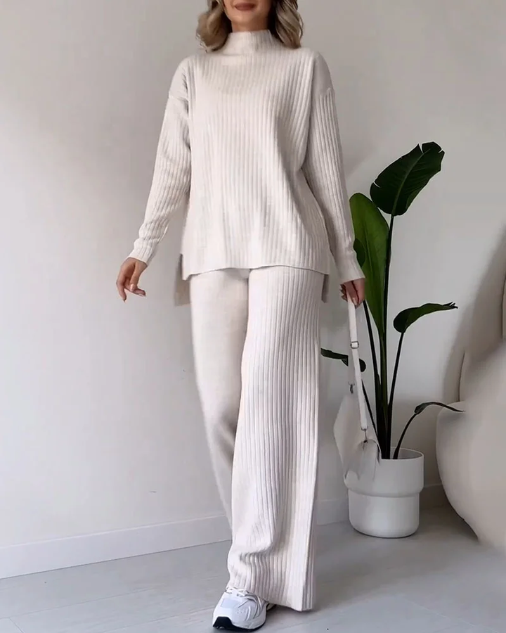 Levoire | Ensemble Élégant En Deux Pièces Pour Femmes Abricot