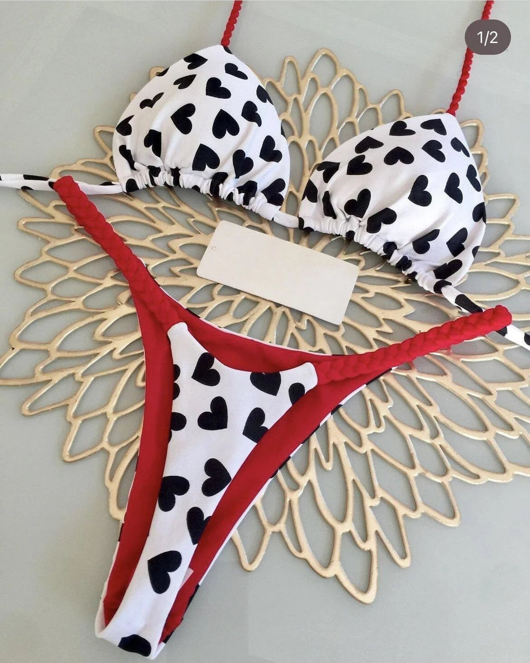 Levoire | Anki Bikini - Coloré Et Élégant Cœur noir