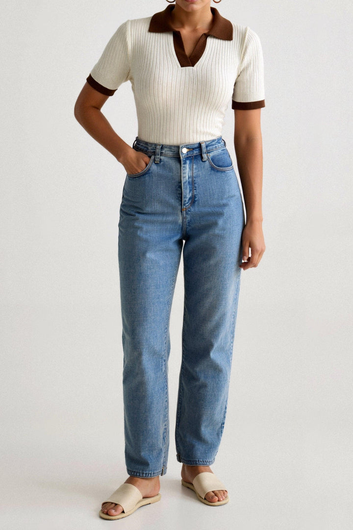 Levoire | Top En Tricot Bloc De Couleurs Polo