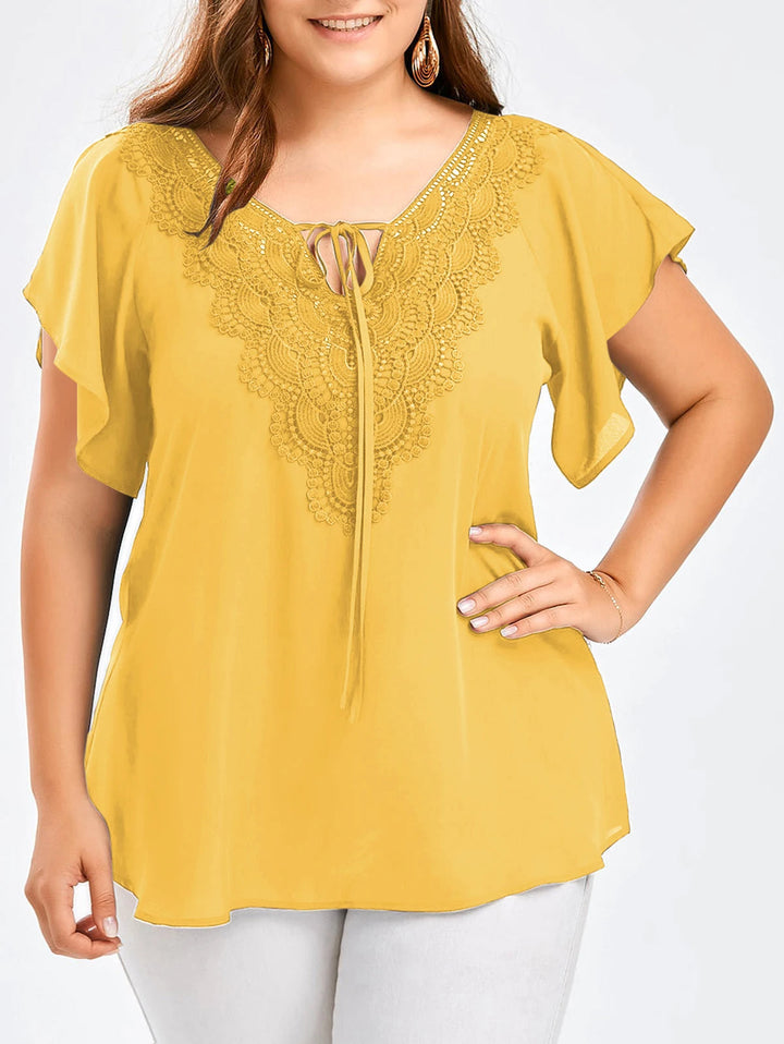 Levoire | Femke Plus-Size Top - Confortable Et Élégant Jaune