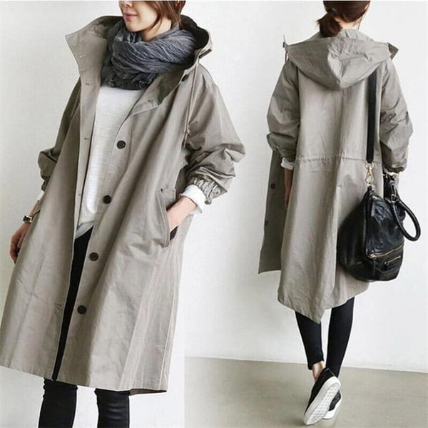 Levoire | Veste Coupe-Vent Avec Capuche Pour Un Usage Quotidien Gris clair