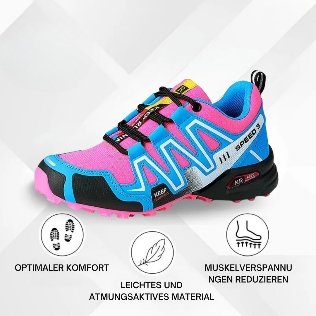Levoire | Chaussures De Randonnée Orthopédiques Pour Femmes Bleu-Rose