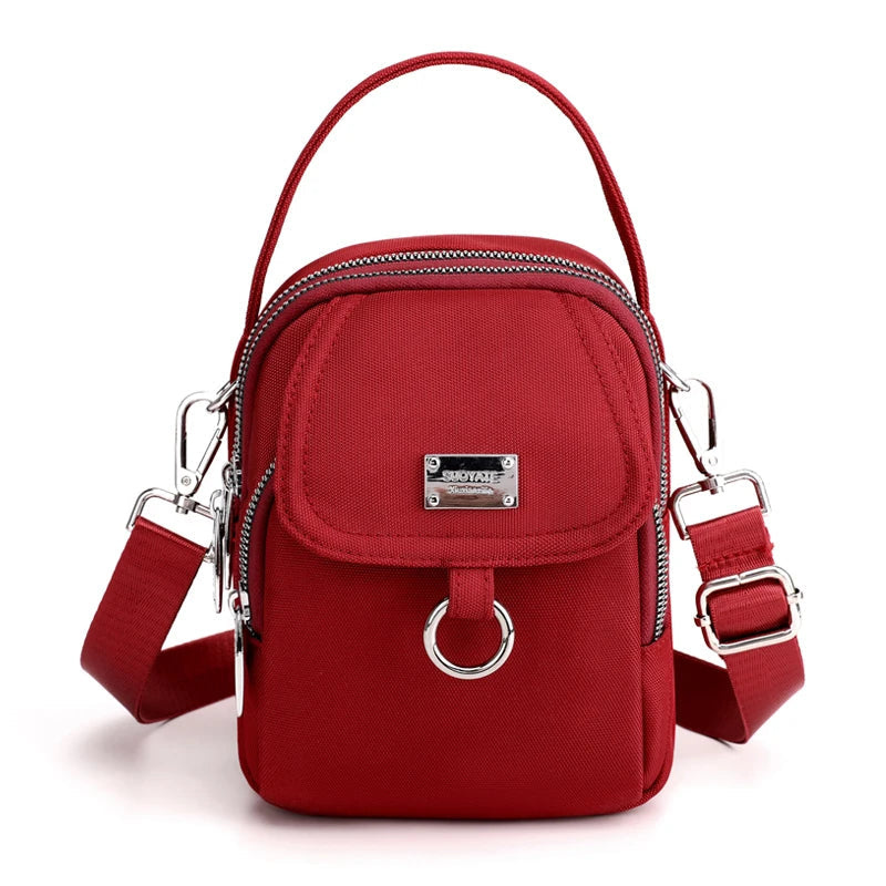 Levoire | Sac mini 3 en 1 pour femmes à la mode, bandoulière réglable et élégant Rot