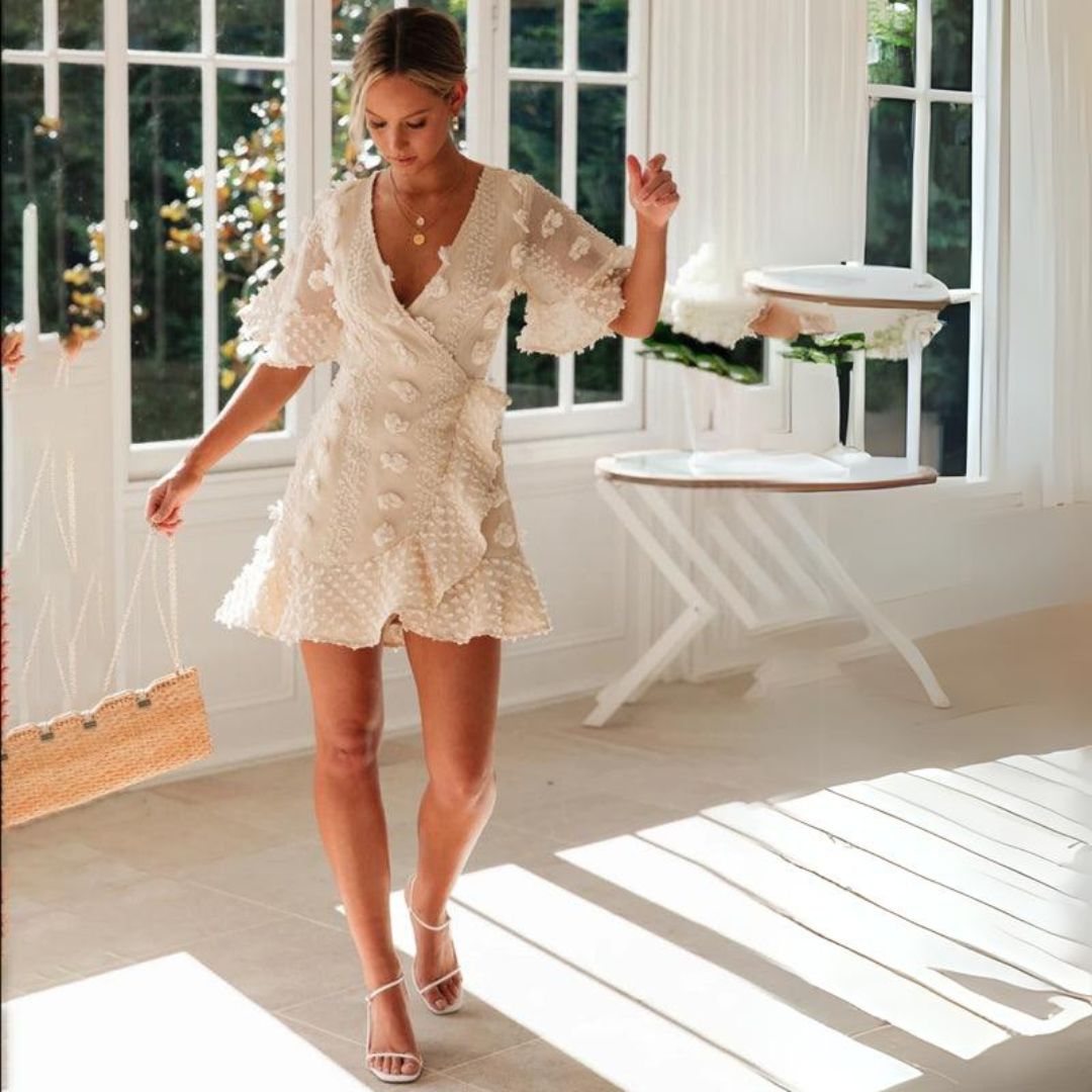 Levoire | Polyvalent Mini Dress À Manches Courtes