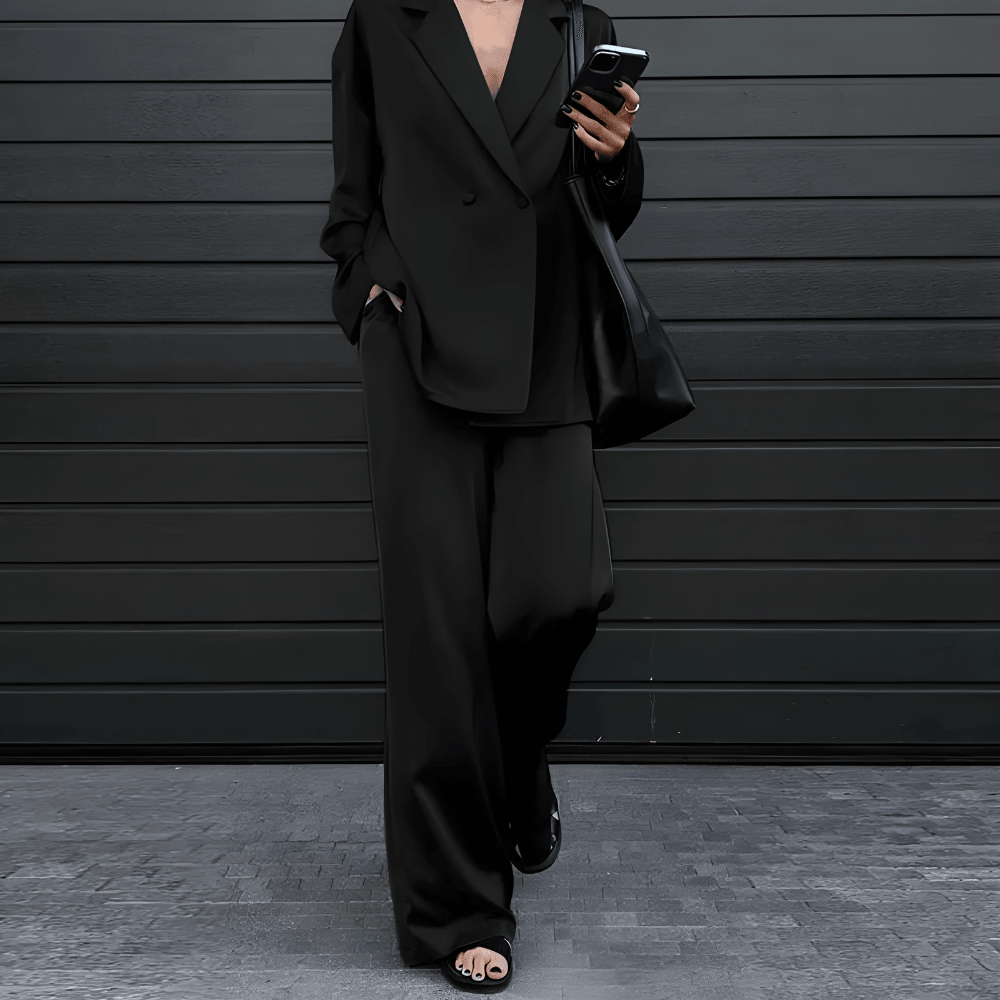 Levoire | Grande Taille, Ensemble De Bureau Bi-Matière Noir