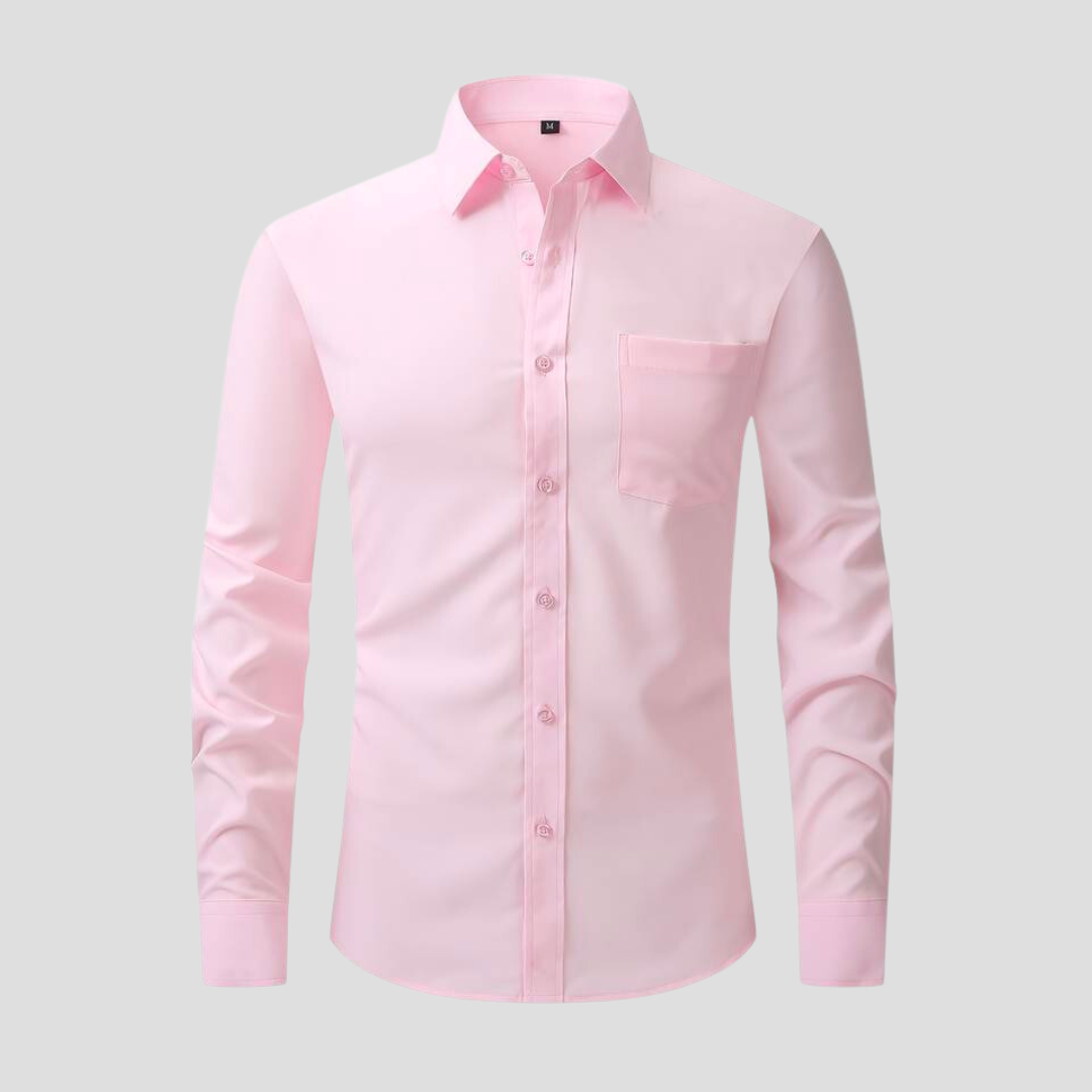 Levoire | Chemise De Business Sans Repassage Rosa