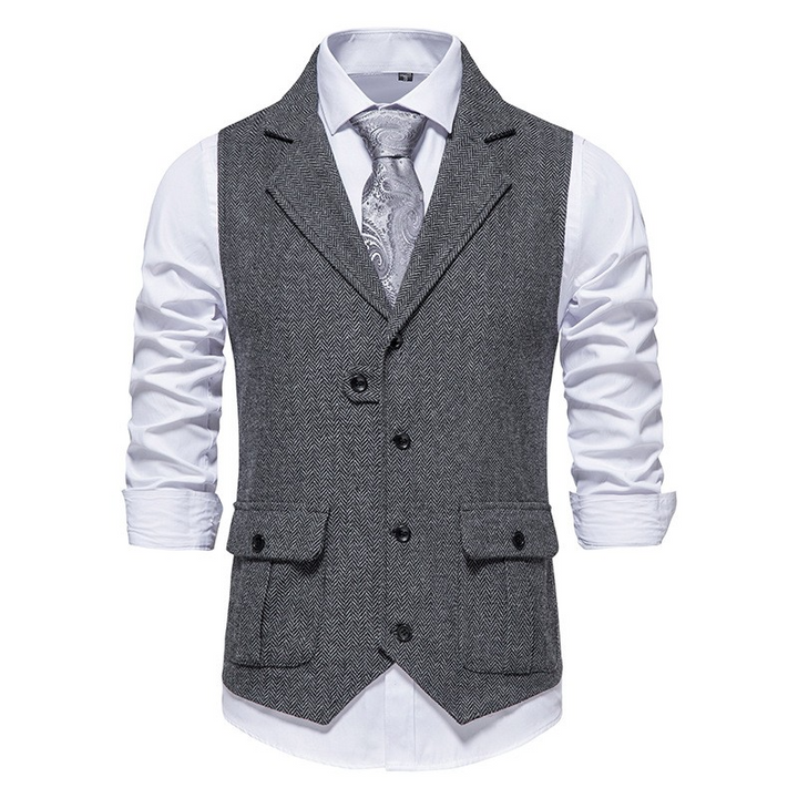 Levoire | Gilet Pour Homme Avec Poches Gris