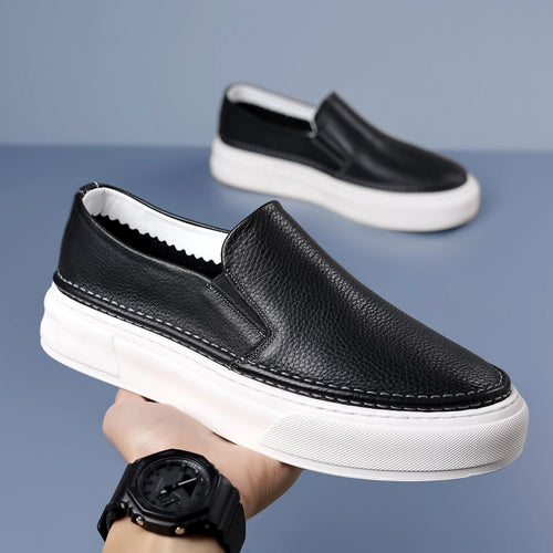 Levoire | Chaussures En Cuir Simples Pour Hommes Antidérapantes Avec Semelle En Caoutchouc Confortable