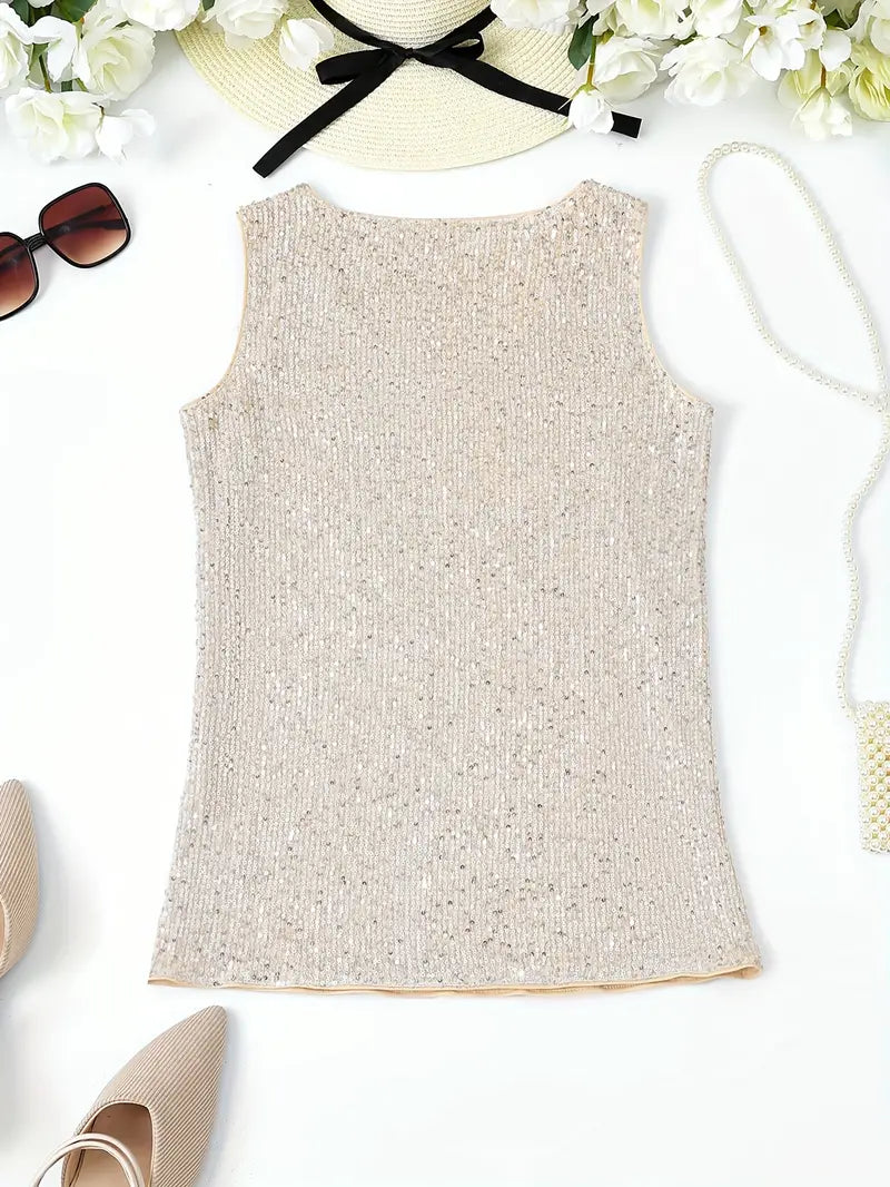 Levoire | Haut De Maillot Sans Manches Avec Des Paillettes