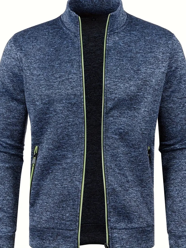 Levoire | Cardigan Moderne Avec Fermeture Éclair Complète Bleu marine