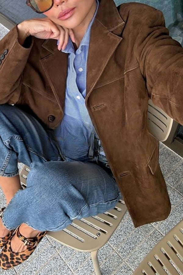 Levoire | Veste Pour Femmes Avec Look Vintage, Manches Longues Et Boutons, Veste De Transition Décontractée