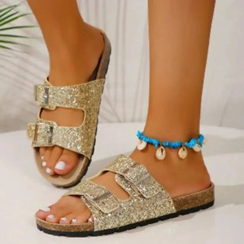Levoire | Chaussures d'été à double boucle Or