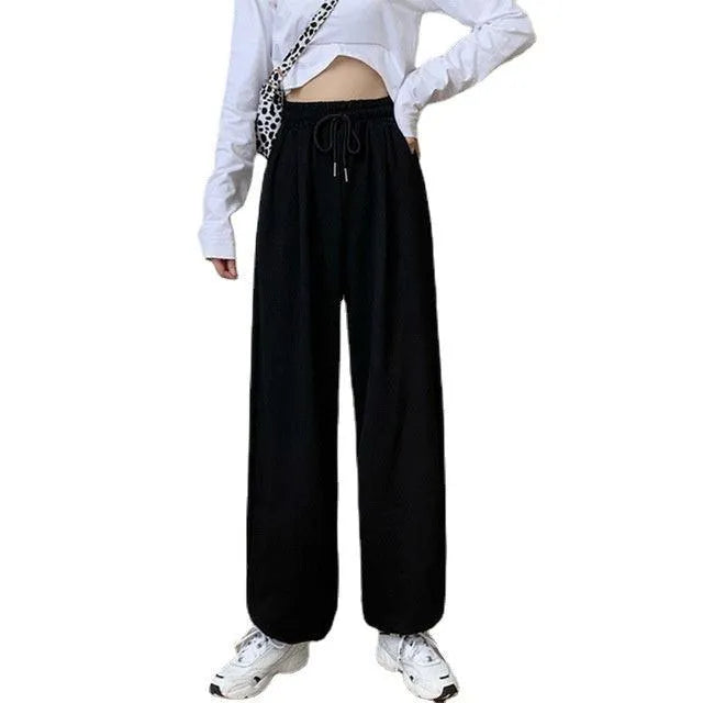 Levoire | Pantalons de sport pour femmes avec cordons à la cheville Noir