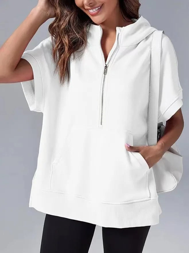Levoire | Rento à manches courtes hoodie Blanc