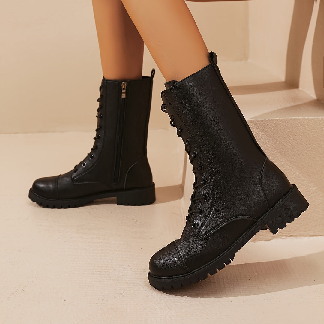 Levoire | Bottes Élégantes Pour Femmes Avec Lacets Et Fermeture Éclair