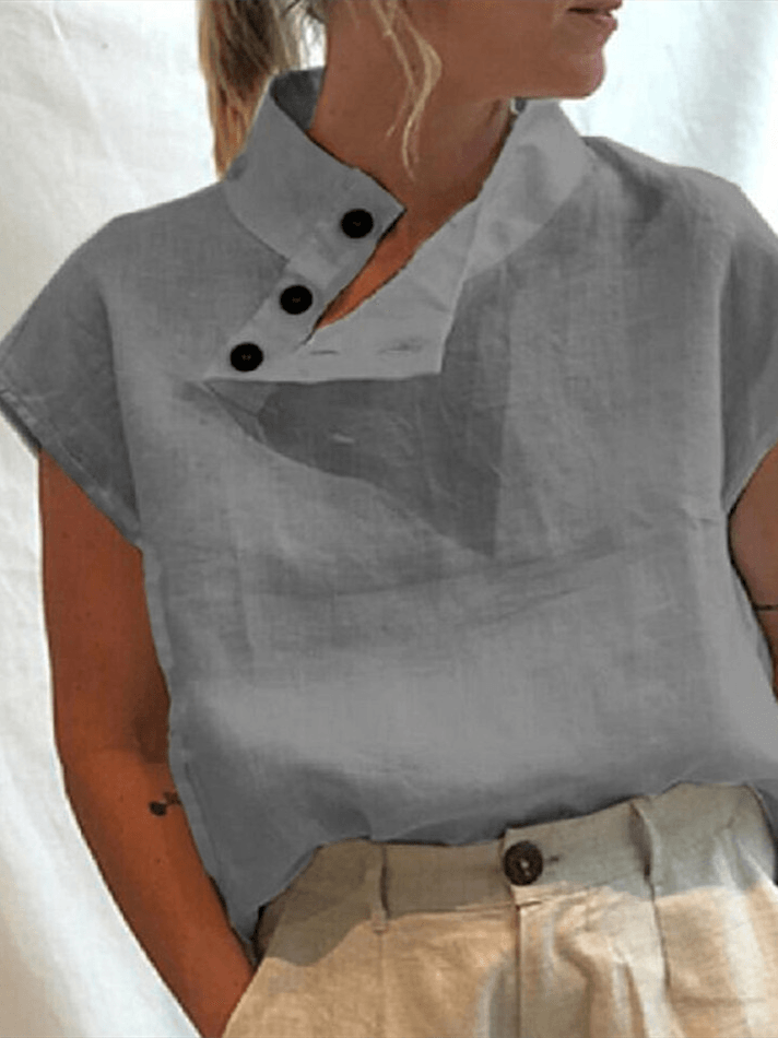 Levoire | Blouse à boutons lâches Gris